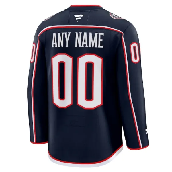 Fanatics Columbus Blue Jackets Personalisiert 24/25 Home Premium Trikot - Herren (Navy)
