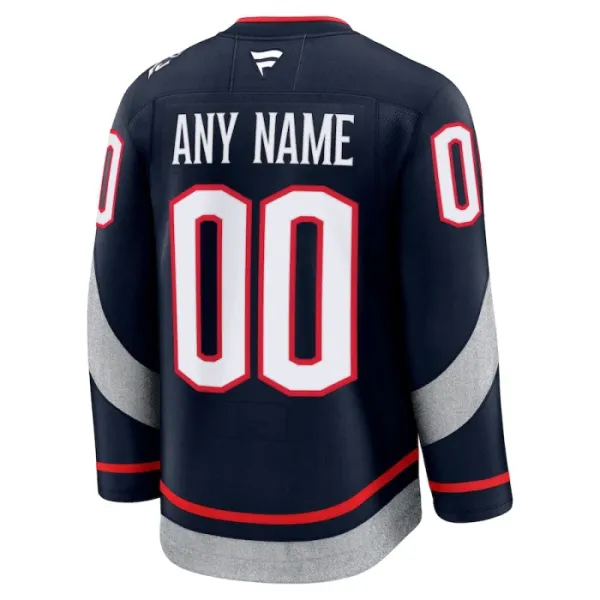 Fanatics Columbus Blue Jackets Personalisiert 24/25 Premium Stadium Series Trikot - Herren (Navy)