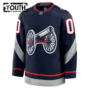 Fanatics Columbus Blue Jackets Personalisiert 24/25 Premium Stadium Series Trikot - Kinder (Navy)