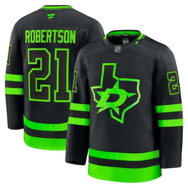 Fanatics Dallas Stars Jason Robertson 24/25 Alternate Premium Trikot - Herren (Schwarz) Fanatics Dallas Stars Jason Robertson 24/25 Alternate Premium Trikot - Herren (Schwarz)