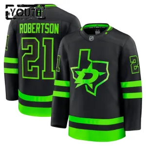 Fanatics Dallas Stars Jason Robertson 24/25 Alternate Premium Trikot - Kinder (Schwarz)