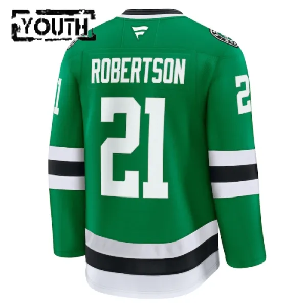Fanatics Dallas Stars Jason Robertson 24/25 Home Premium Trikot - Kinder (Grün)