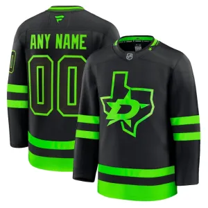 Fanatics Dallas Stars Personalisiert 24/25 Alternate Premium Trikot - Herren (Schwarz)