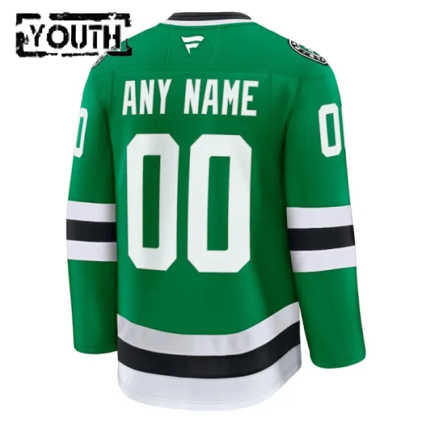 Fanatics Dallas Stars Personalisiert 24/25 Home Premium Trikot - Kinder (Grün)