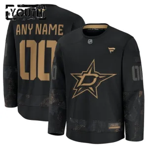 Fanatics Dallas Stars Personalisiert 24/25 Military Appreciation Practice Trikot - Kinder (Schwarz) Fanatics Dallas Stars Personalisiert 24/25 Military Appreciation Practice Trikot - Kinder (Schwarz)