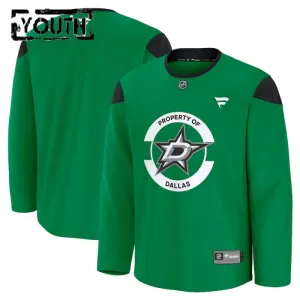 Fanatics Dallas Stars Team Personalisiert 24/25 Practice Trikot - Kinder (Grün)