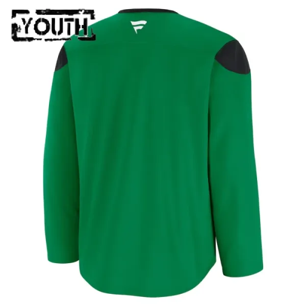 Fanatics Dallas Stars Team Personalisiert 24/25 Practice Trikot - Kinder (Grün)