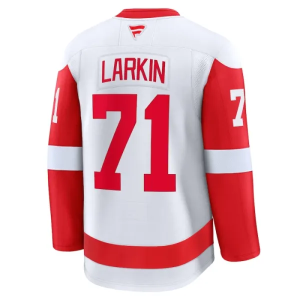 Fanatics Detroit Red Wings Dylan Larkin 24/25 Away Premium Trikot - Herren (Weiss)