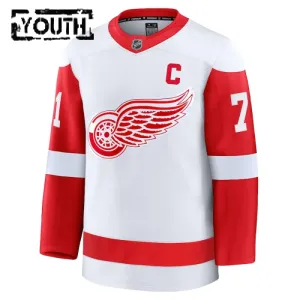 Fanatics Detroit Red Wings Dylan Larkin 24/25 Away Premium Trikot - Kinder (Weiss)