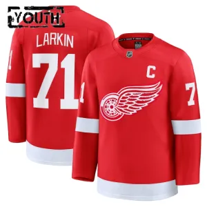 Fanatics Detroit Red Wings Dylan Larkin 24/25 Home Premium Trikot - Kinder (Rot)