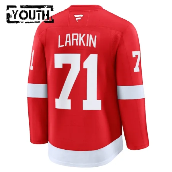 Fanatics Detroit Red Wings Dylan Larkin 24/25 Home Premium Trikot - Kinder (Rot)