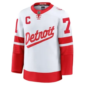 Fanatics Detroit Red Wings Dylan Larkin 24/25 Premium Stadium Series Trikot - Herren (Weiss)