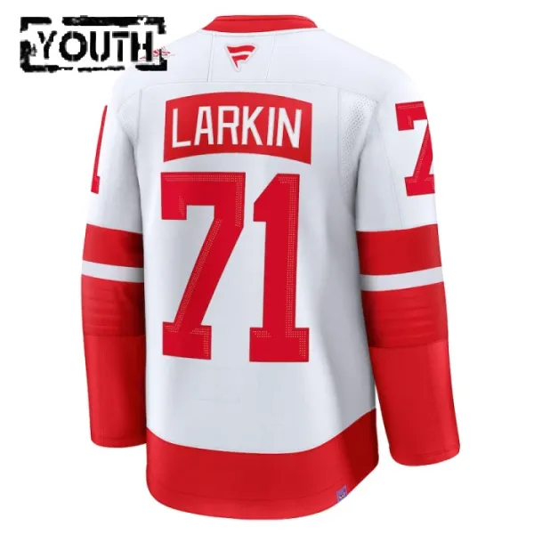 Fanatics Detroit Red Wings Dylan Larkin 24/25 Premium Stadium Series Trikot - Kinder (Weiss)