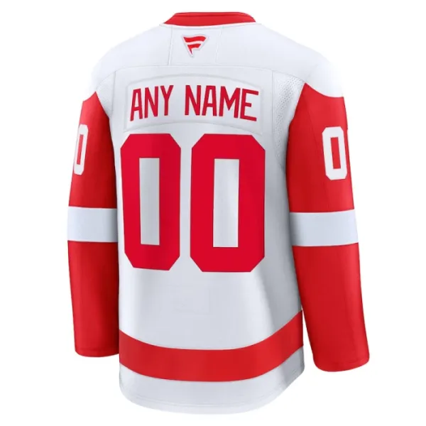 Fanatics Detroit Red Wings Personalisiert 24/25 Away Premium Trikot - Herren (Weiss)