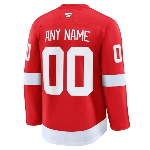 Fanatics Detroit Red Wings Personalisiert 24/25 Home Premium Trikot - Herren (Rot)
