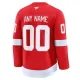 Fanatics Detroit Red Wings Personalisiert 24/25 Home Premium Trikot - Herren (Rot)