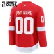 Fanatics Detroit Red Wings Personalisiert 24/25 Home Premium Trikot - Kinder (Rot)