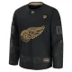 Fanatics Detroit Red Wings Personalisiert 24/25 Military Appreciation Practice Trikot - Herren (Schwarz)