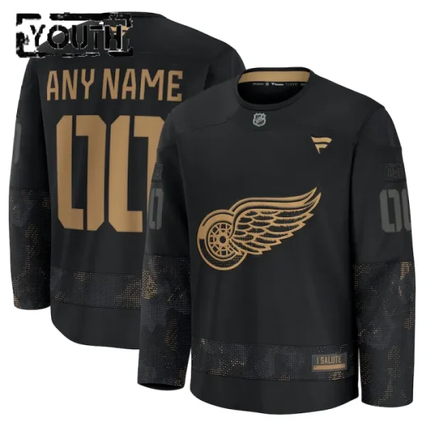 Fanatics Detroit Red Wings Personalisiert 24/25 Military Appreciation Practice Trikot - Kinder (Schwarz) Fanatics Detroit Red Wings Personalisiert 24/25 Military Appreciation Practice Trikot - Kinder (Schwarz)