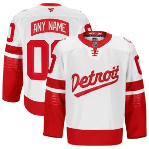 Fanatics Detroit Red Wings Personalisiert 24/25 Premium Stadium Series Trikot - Herren (Weiss)