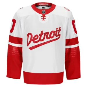 Fanatics Detroit Red Wings Personalisiert 24/25 Premium Stadium Series Trikot - Herren (Weiss)