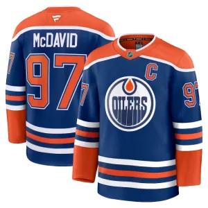 Fanatics Edmonton Oilers Connor McDavid 24/25 Home Premium Trikot - Herren (Blau)