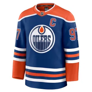 Fanatics Edmonton Oilers Connor McDavid 24/25 Home Premium Trikot - Herren (Blau)