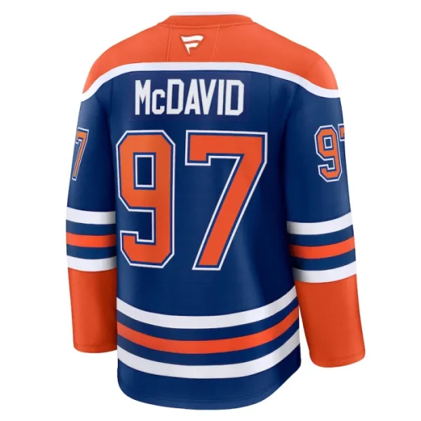 Fanatics Edmonton Oilers Connor McDavid 24/25 Home Premium Trikot - Herren (Blau)