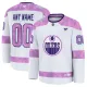Fanatics Edmonton Oilers Hockey Fights Cancer Personalisiert 24/25 Practice Trikot - Herren (Weiss) Fanatics Edmonton Oilers Hockey Fights Cancer Personalisiert 24/25 Practice Trikot - Herren (Weiss)