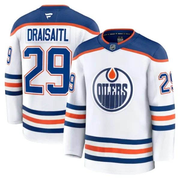 Fanatics Edmonton Oilers Leon Draisaitl 24/25 Away Premium Trikot - Herren (Weiss) Fanatics Edmonton Oilers Leon Draisaitl 24/25 Away Premium Trikot - Herren (Weiss)