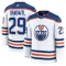 Fanatics Edmonton Oilers Leon Draisaitl 24/25 Away Premium Trikot - Herren (Weiss)