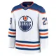 Fanatics Edmonton Oilers Leon Draisaitl 24/25 Away Premium Trikot - Herren (Weiss)