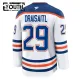 Fanatics Edmonton Oilers Leon Draisaitl 24/25 Away Premium Trikot - Kinder (Weiss)