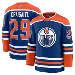 Fanatics Edmonton Oilers Leon Draisaitl 24/25 Home Premium Trikot - Herren (Blau)