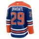 Fanatics Edmonton Oilers Leon Draisaitl 24/25 Home Premium Trikot - Herren (Blau)
