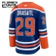 Fanatics Edmonton Oilers Leon Draisaitl 24/25 Home Premium Trikot - Kinder (Blau)