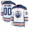 Fanatics Edmonton Oilers Personalisiert 24/25 Away Premium Trikot - Kinder (Weiss)