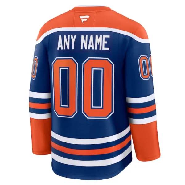 Fanatics Edmonton Oilers Personalisiert 24/25 Home Premium Trikot - Herren (Blau)