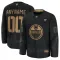 Fanatics Edmonton Oilers Personalisiert 24/25 Military Appreciation Practice Trikot - Herren (Schwarz)