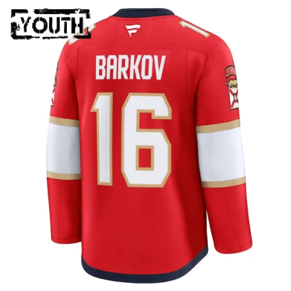 Fanatics Florida Panthers Aleksander Barkov 24/25 Home Premium Trikot - Kinder (Rot)