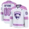 Fanatics Florida Panthers Hockey Fights Cancer Personalisiert 24/25 Practice Trikot - Herren (Weiss)