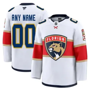 Fanatics Florida Panthers Personalisiert 24/25 Away Premium Trikot - Herren (Weiss)