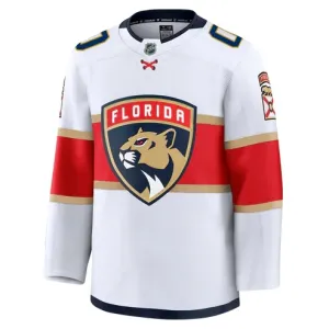 Fanatics Florida Panthers Personalisiert 24/25 Away Premium Trikot - Herren (Weiss)