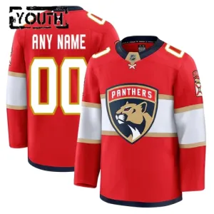 Fanatics Florida Panthers Personalisiert 24/25 Home Premium Trikot - Kinder (Rot)