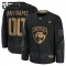 Fanatics Florida Panthers Personalisiert 24/25 Military Appreciation Practice Trikot - Kinder (Schwarz)