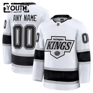 Fanatics Los Angeles Kings Personalisiert 24/25 Away Premium Trikot - Kinder (Weiss)