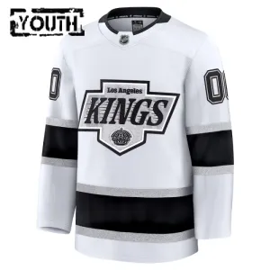Fanatics Los Angeles Kings Personalisiert 24/25 Away Premium Trikot - Kinder (Weiss)