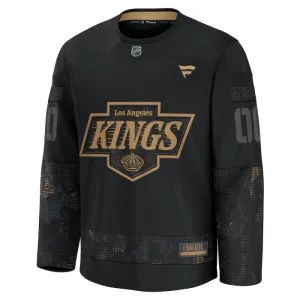 Fanatics Los Angeles Kings Personalisiert 24/25 Military Appreciation Practice Trikot - Herren (Schwarz)