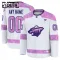 Fanatics Minnesota Wild Hockey Fights Cancer Personalisiert 24/25 Practice Trikot - Kinder (Weiss)
