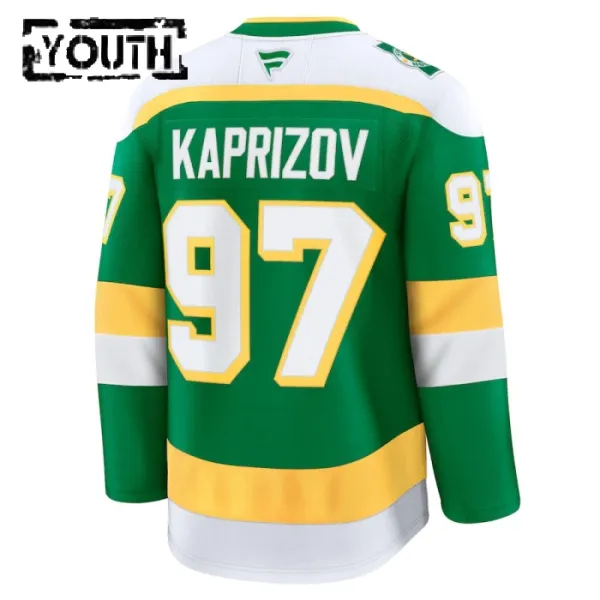 Fanatics Minnesota Wild Kirill Kaprizov 24/25 Alternate Premium Trikot - Kinder (Grün)